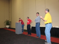 Ken Tremel, BCCA President Robert Fondren, Brent Zimmerman and Packer Chapter President Rob Smits
